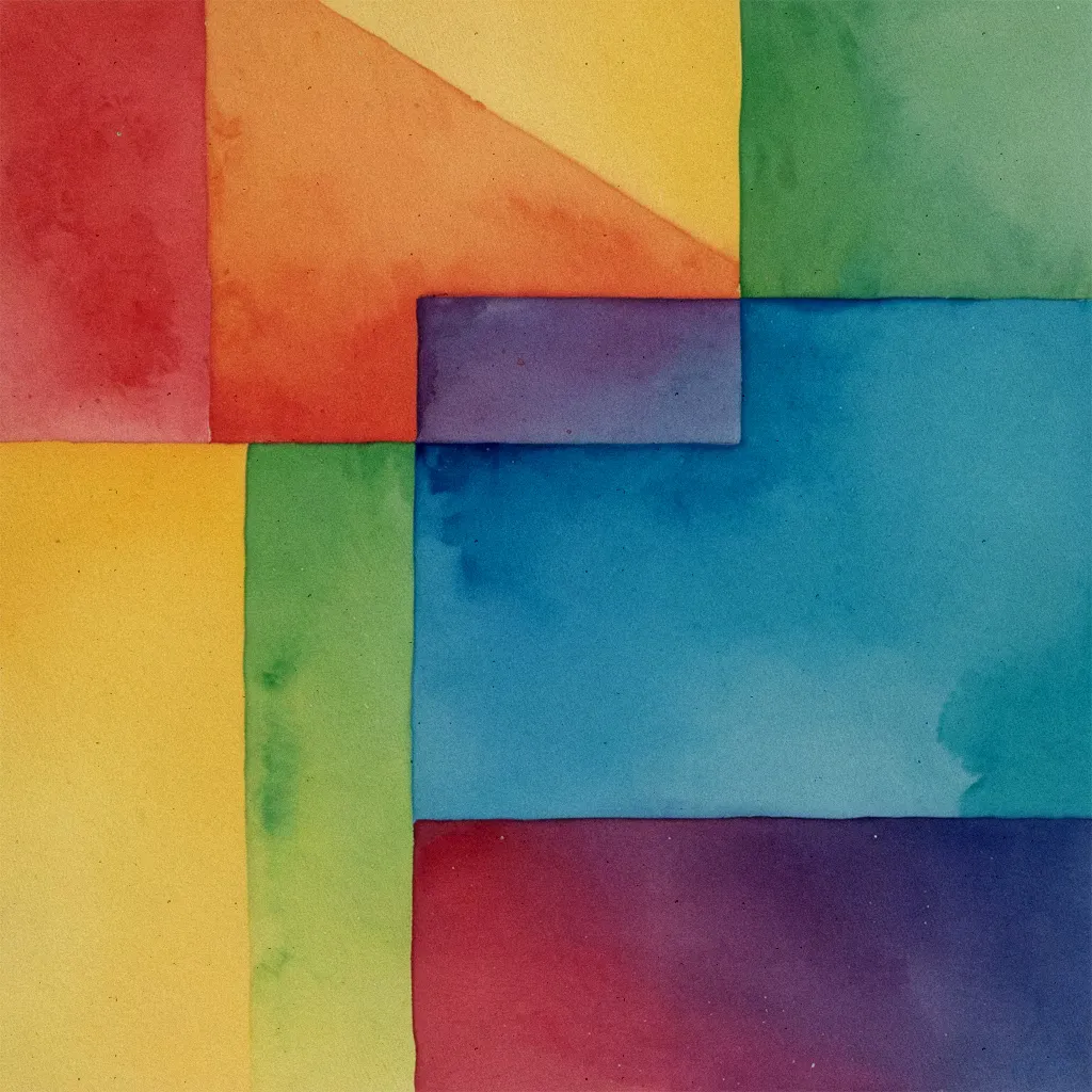 Abstract digital artwork depicting a radiant solar bloom of golden yellow, orange, and cobalt violet in a 1:1 square master.
